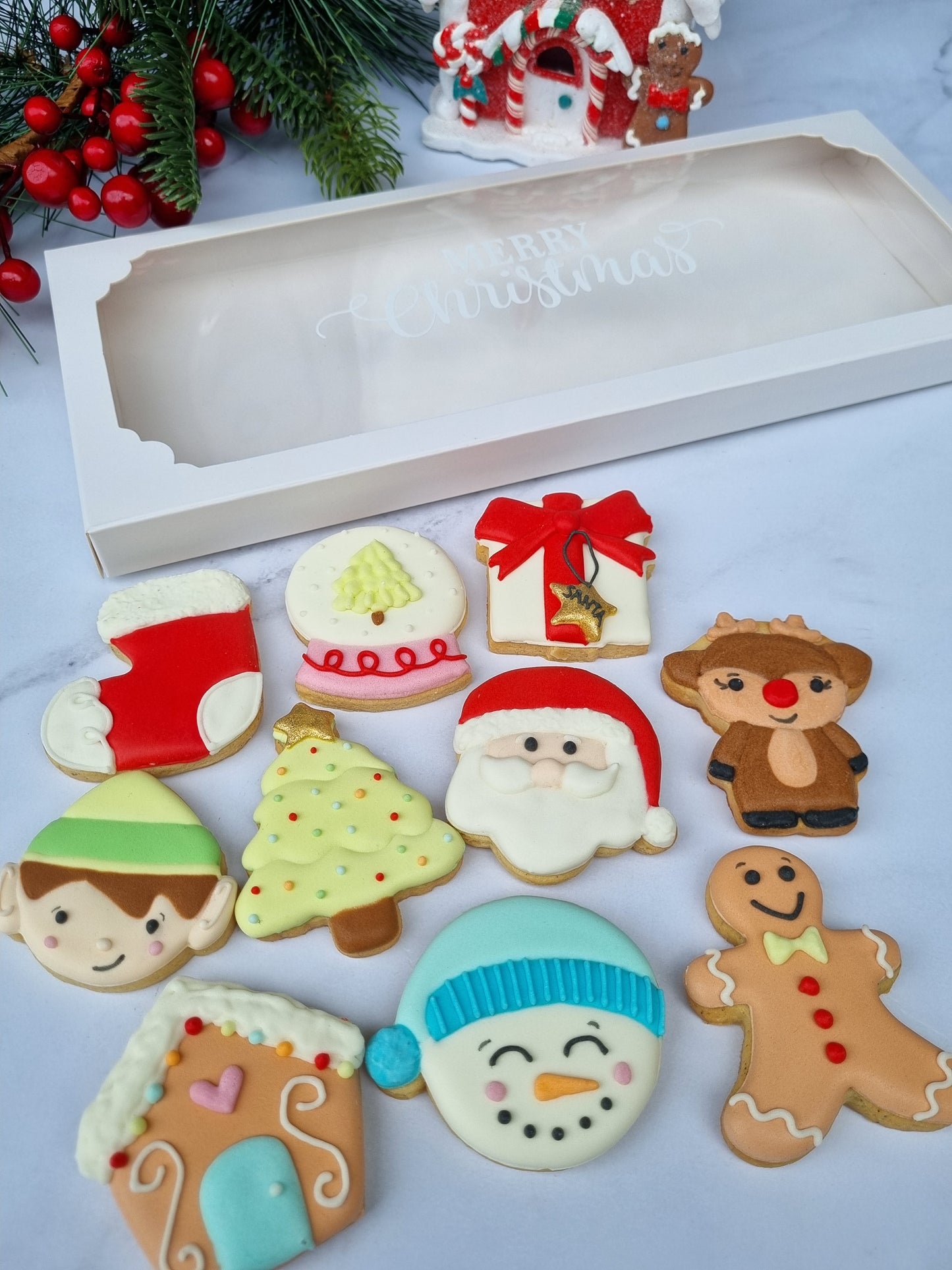 Mini Christmas cookies - 10 pack
