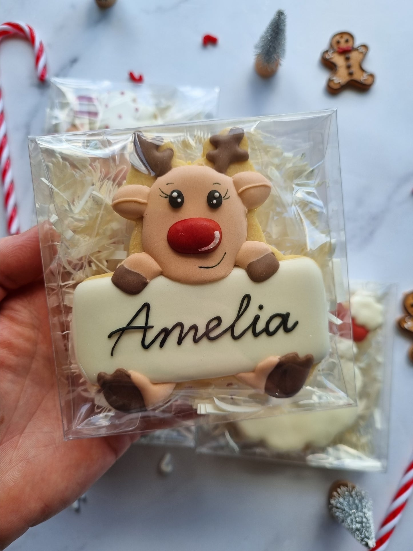 Boxed single Christmas cookie