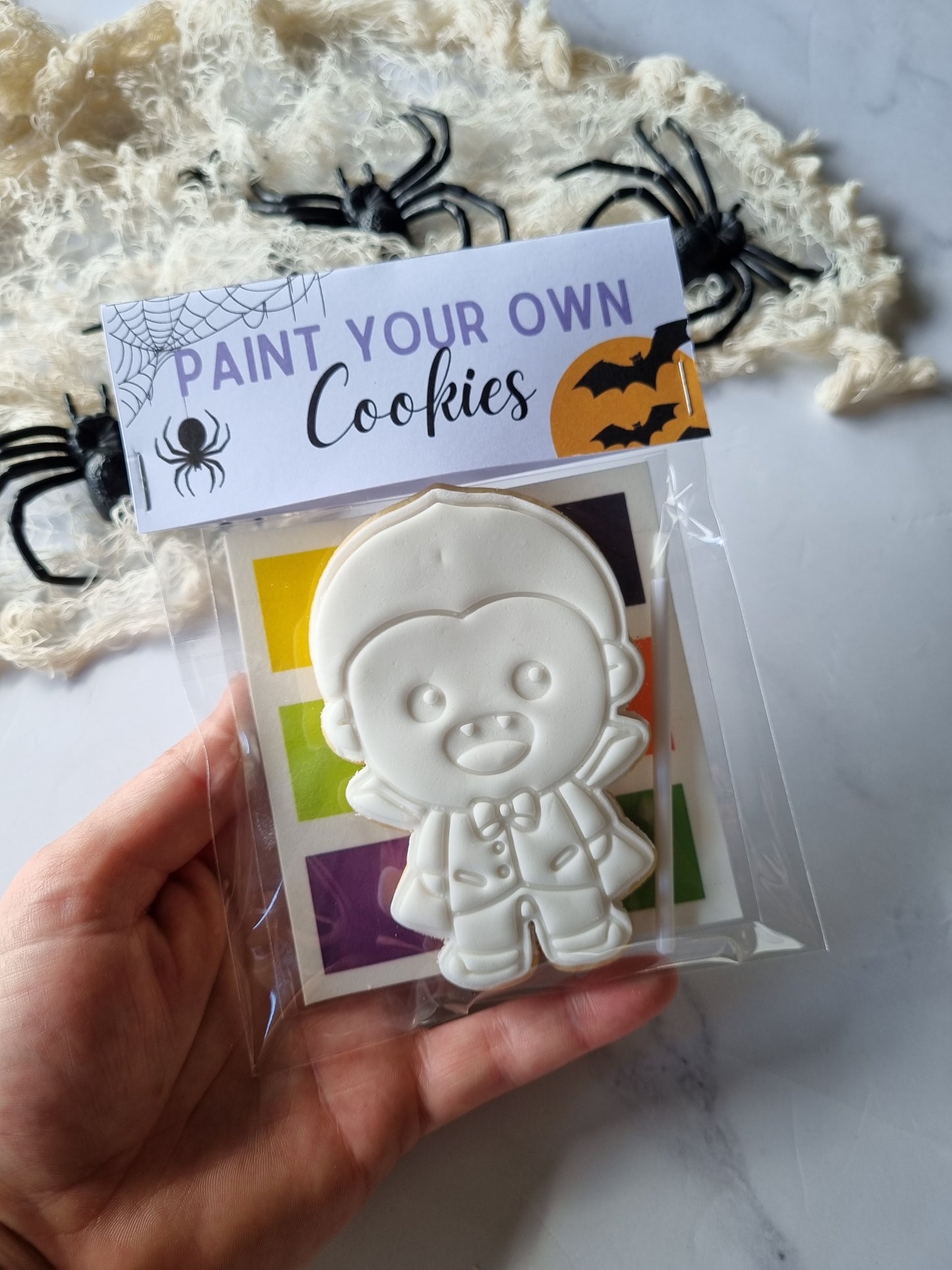 Paint your own Halloween cookie