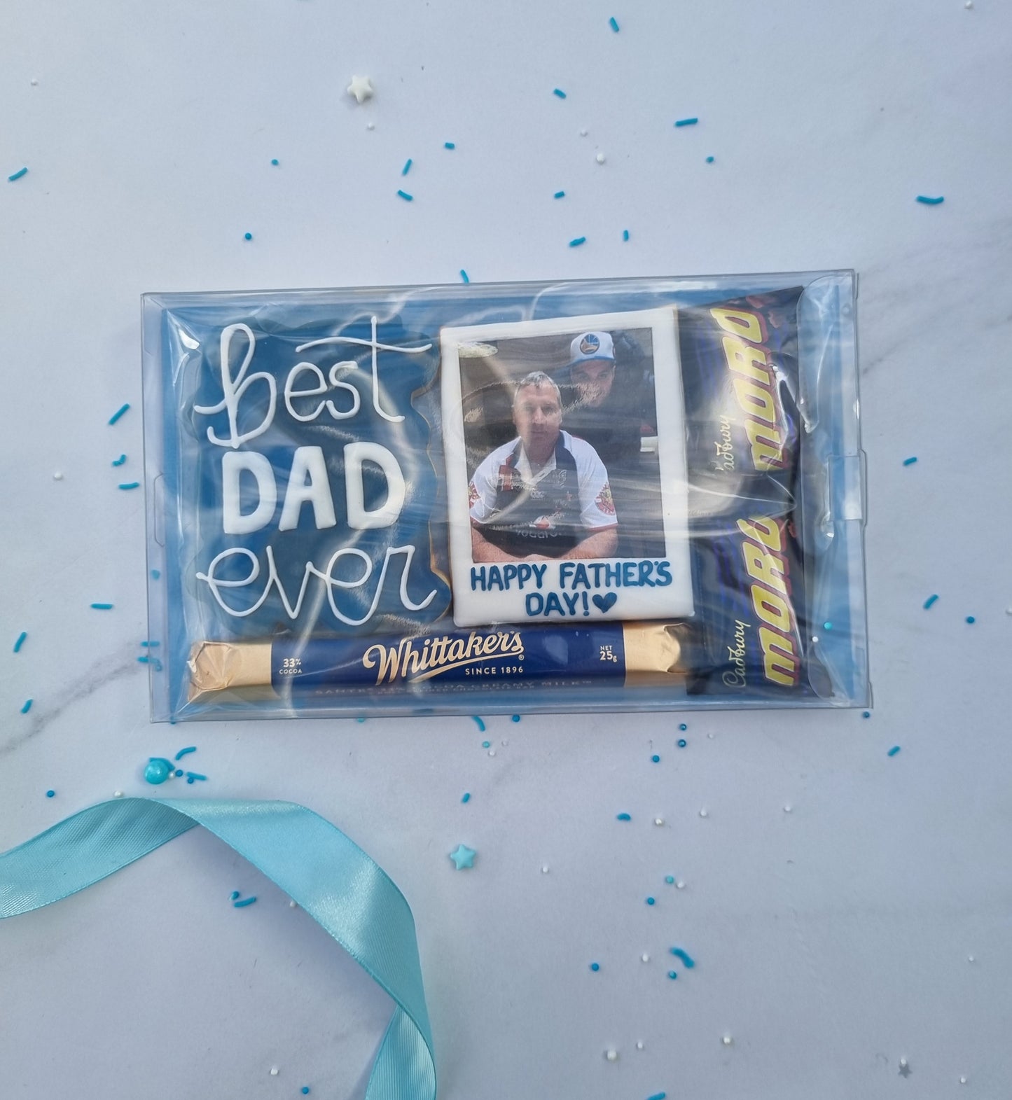 Fathers day personalised polaroid cookie set