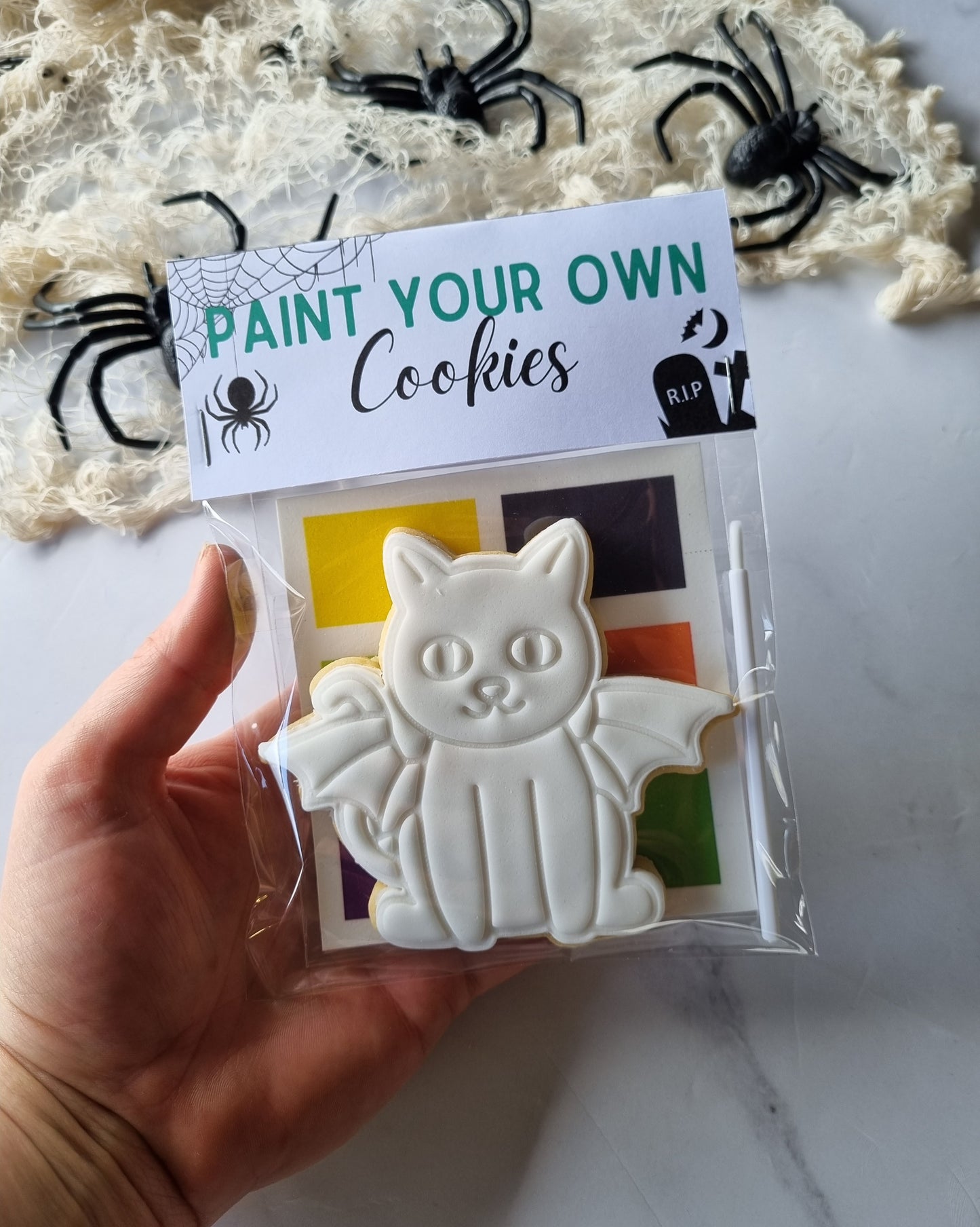 Paint your own Halloween cookie