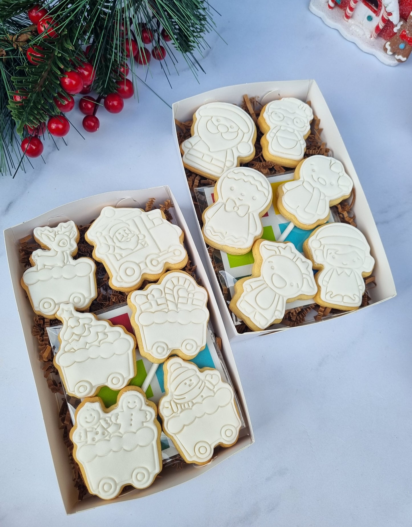 Paint your own Christmas cookies - Mini 6 pack