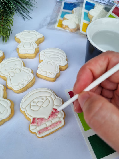 Paint your own Christmas cookies - Mini 6 pack