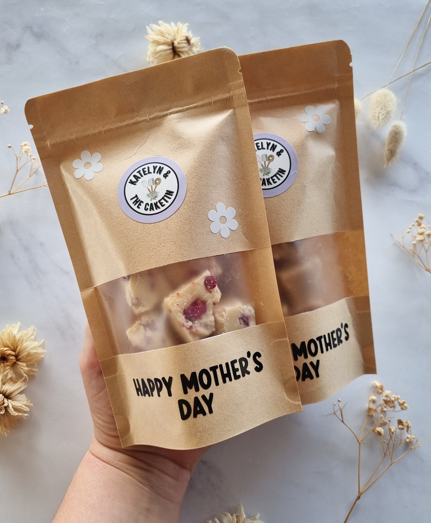 Mother's day fudge gifting bags