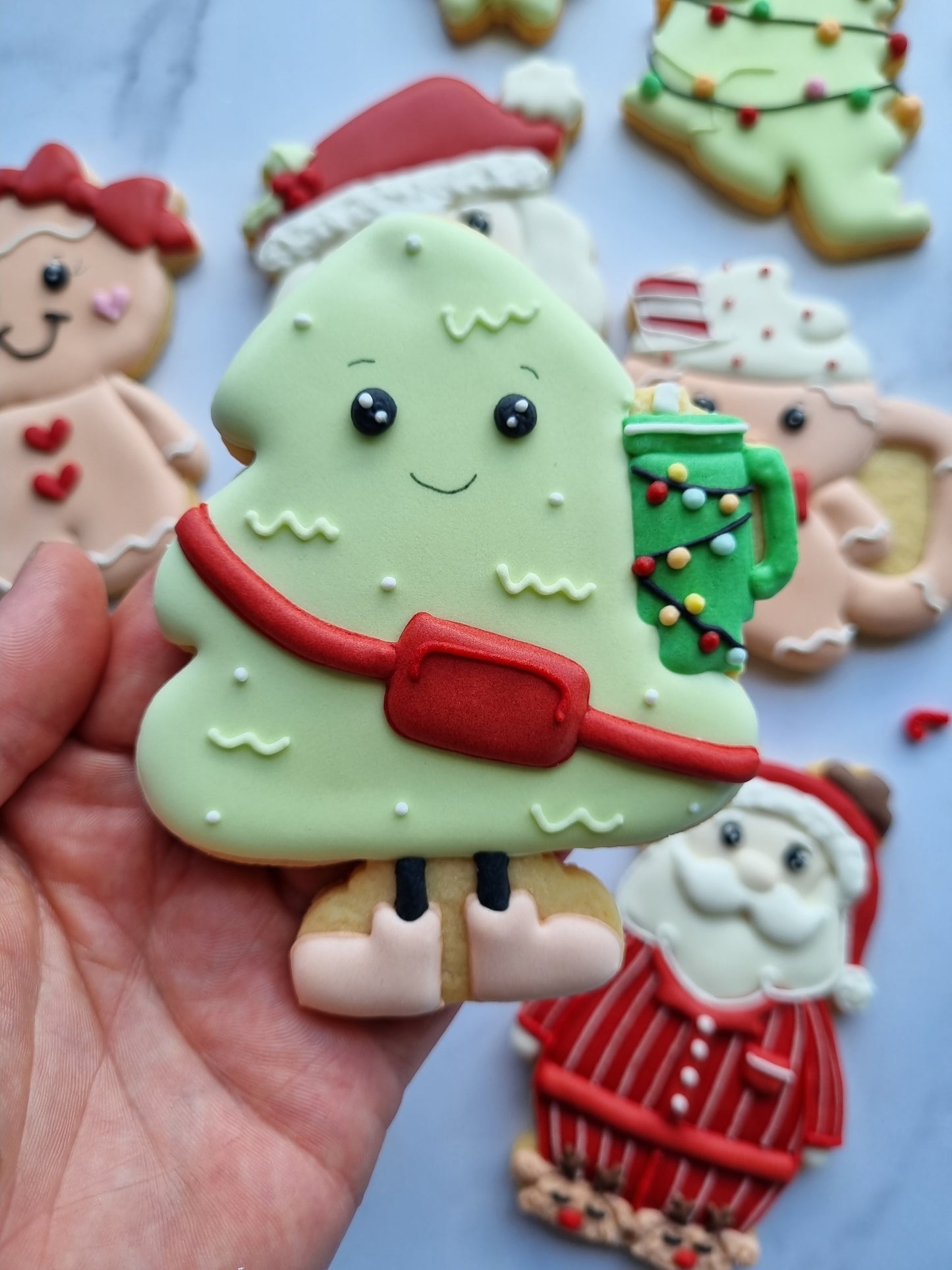 Regular size single iced cookies