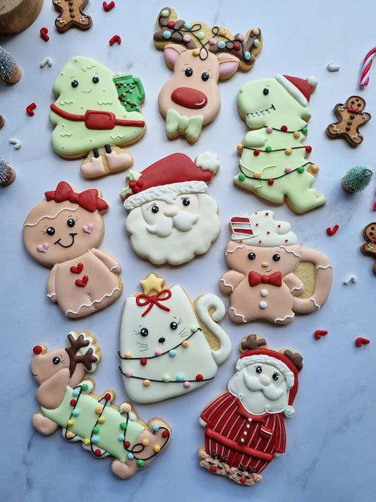 Regular size single iced cookies