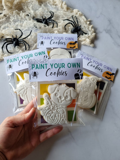 Paint your own Halloween cookie