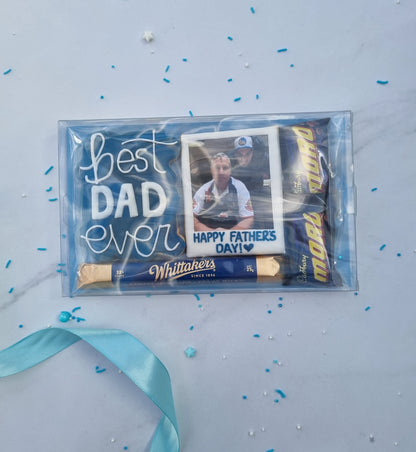Fathers day personalised polaroid cookie set
