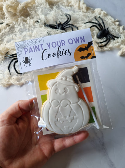 Paint your own Halloween cookie