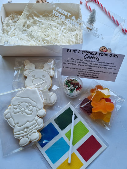 Paint and sprinkle cookie set