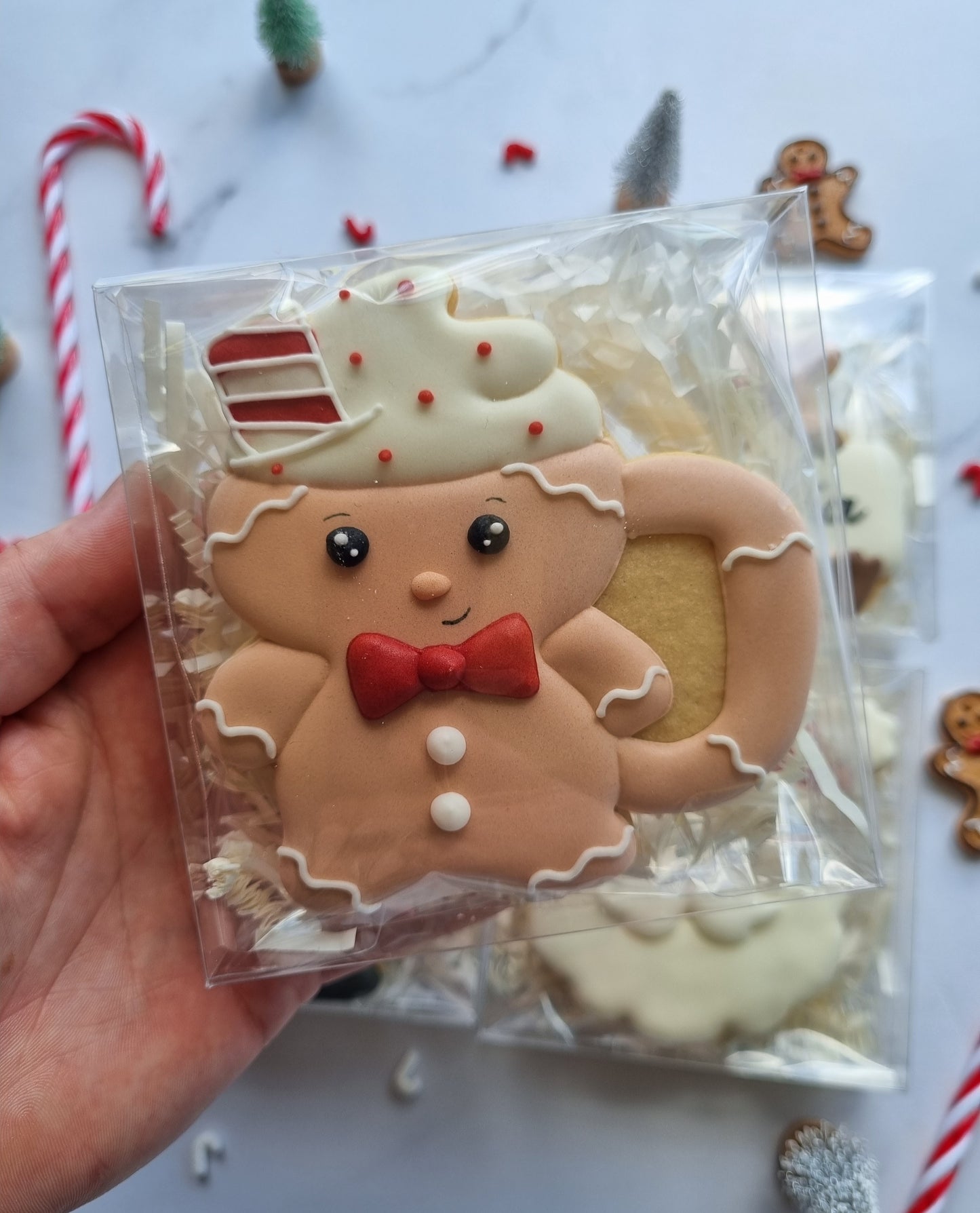 Boxed single Christmas cookie
